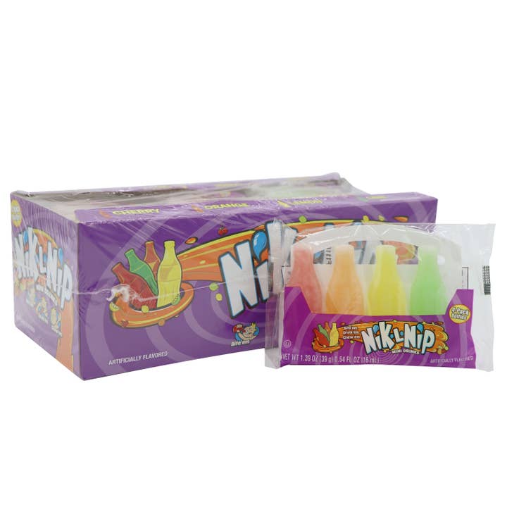 Grandpa Joe's Candy Shop - Wholesale Hard Candy - Nik-L-Nip 4 pack 1.39oz Candy, 18ct