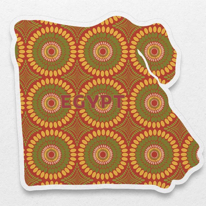 Egypt Sticker (North Africa) for wholesale by Pounded Yam Productions