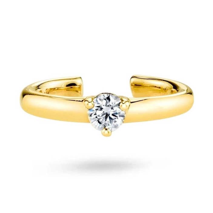 Single Crystal Ear Cuff for wholesale by Gold Trip