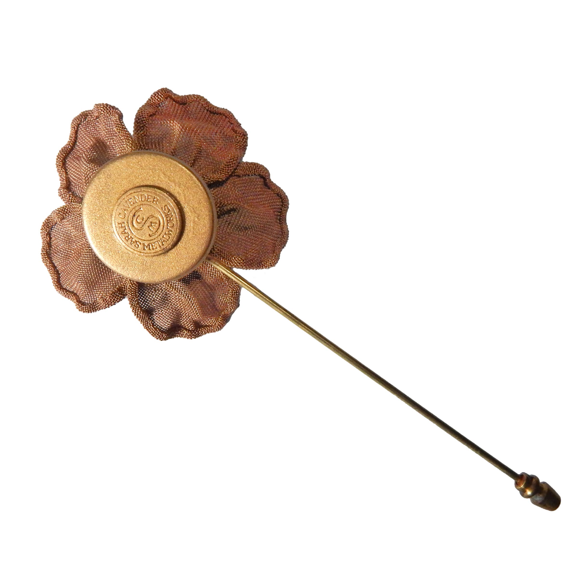 Sarah Cavender Metalworks – wholesale Brosch – 3" x 2 ”körsbärsblomma sticka stift1