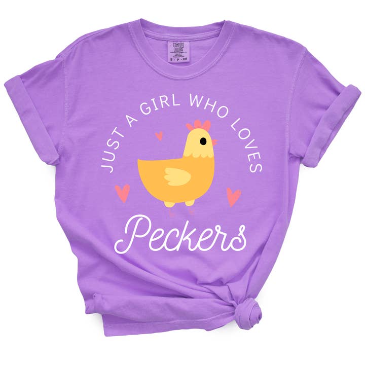 tcbco - Wholesale Screen Printed T-Shirt - Women's - Just A Girl Who Loves Peckers TShirt4