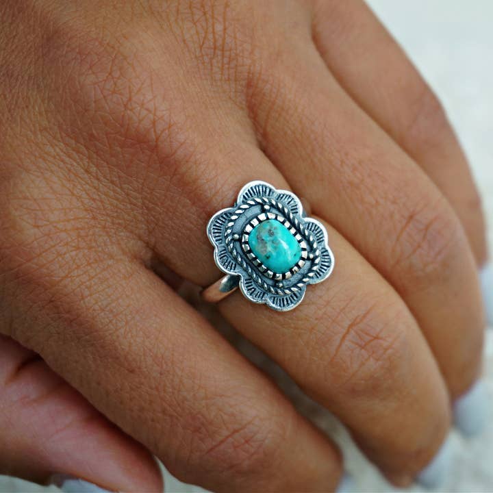 Sowell Jewelry - Wholesale Cocktail/Statement Ring - Asia Turquoise Solitaire Ring3