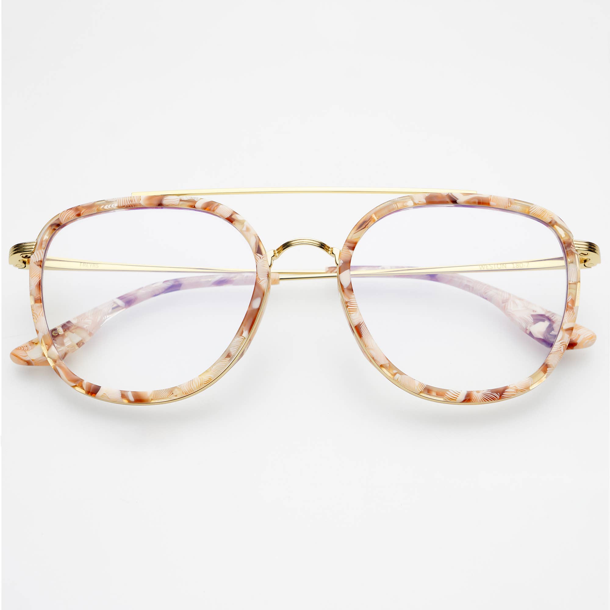 Perla rosa Occhiali da lettura con luce blu Weston Occhiali da vista da donna in vendita all'ingrosso su Faire0