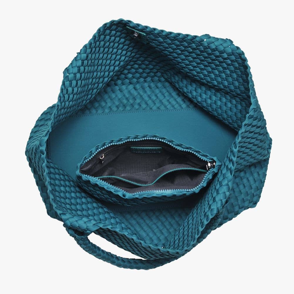 Sol and Selene – Großhandel Tragetasche – Damen – Große gewebte Neopren-Tasche "Sky's The Limit"63