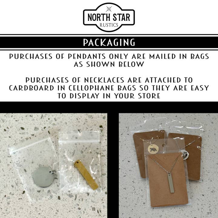 North Star Rustics - Wholesale Pendant/Charm Necklace - Daisy Flower April Birth Month Necklace Gold or Silver Gift