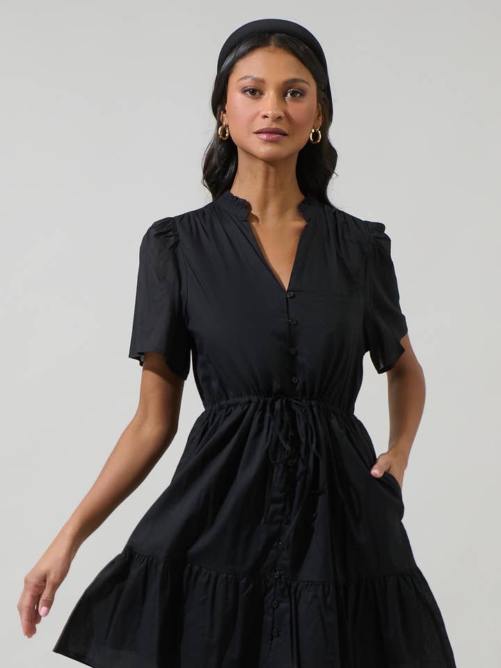 Sugarlips - Wholesale Dress - Women's - Amo Button Up Mini Dress1