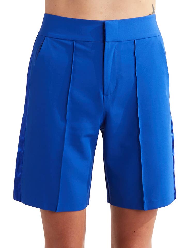 Tuxedo Shorts i Koboltblå for engroshandel hos Amy Page DeBlasio