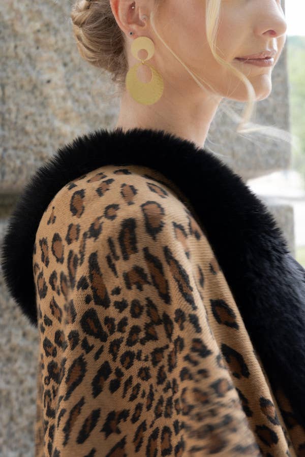 SAACHI - Wholesale Kimono - Women's - Faux Fur Cheetah Party Kimono10