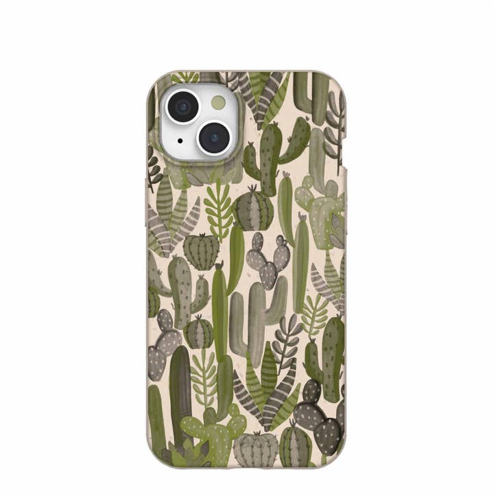 Seashell Succulent Cacti iPhone 15 Plus Case for wholesale by Open Mind Developments Corporation