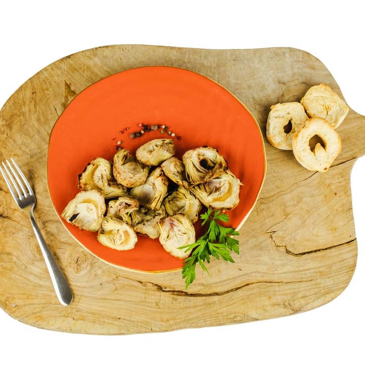 Wholesale Italian Food - Wholesale Pickled Vegetables - SALE! Renna, Grilled Roasted Halved Artichokes preserved in oil, 10.58oz5