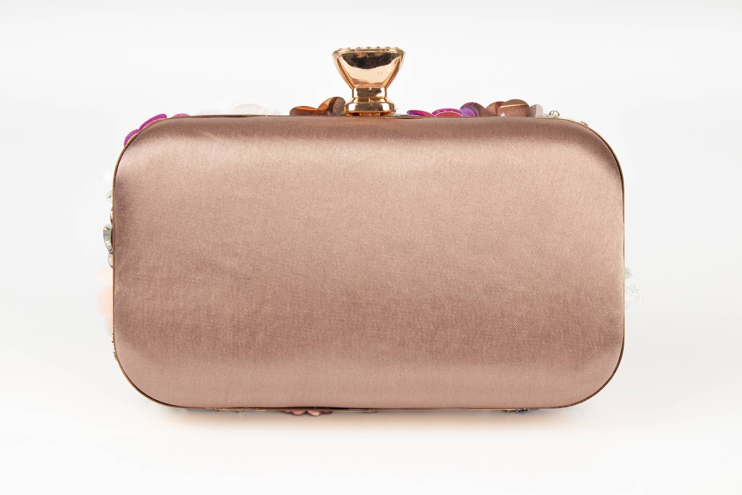 PEACH ACCESSORIES - Vendita all'ingrosso Pochette - Donna - Borsa clutch da sera decorata a mano con fiori K02010