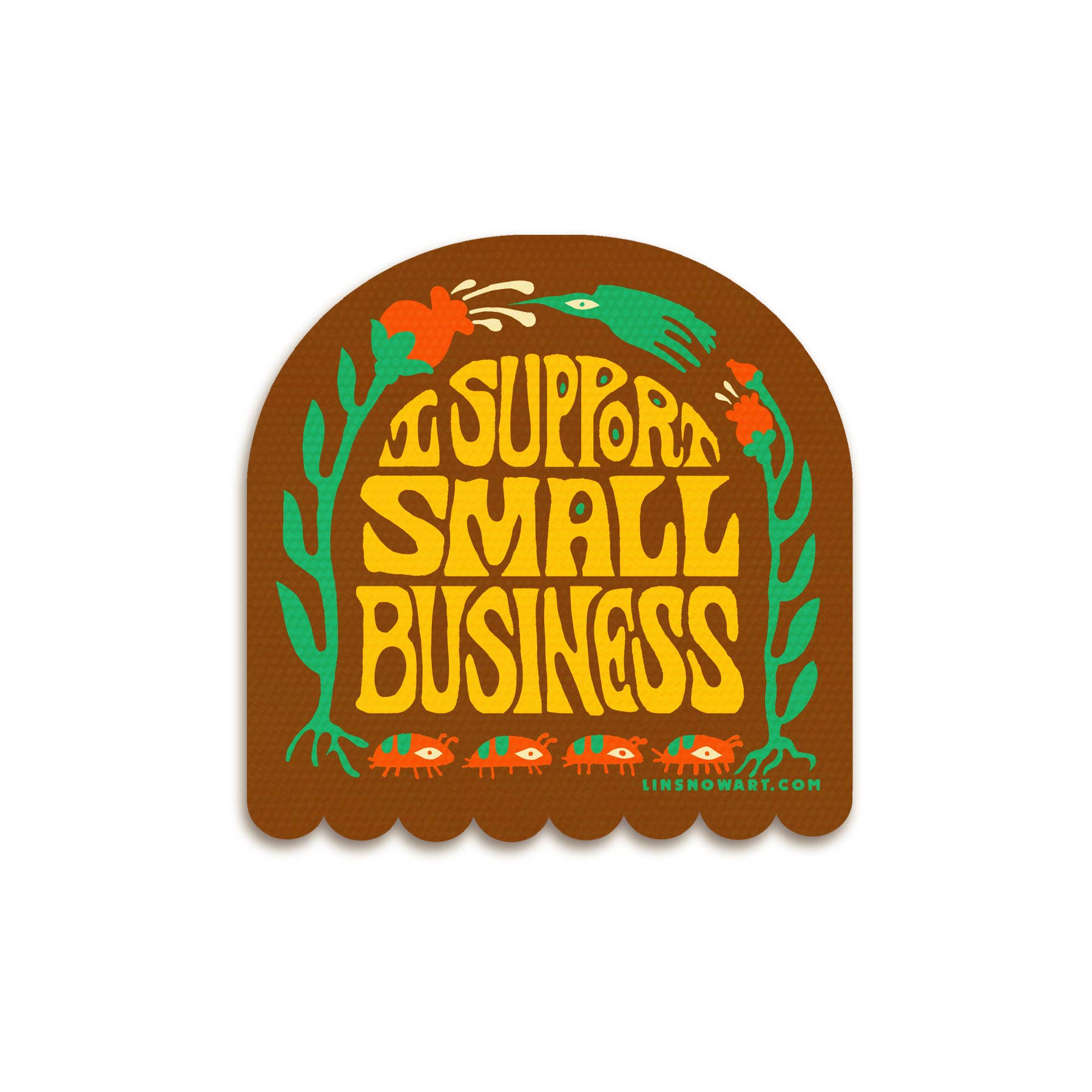 Lin Snow Art - Wholesale Sticker - I Support Small Business Sticker0