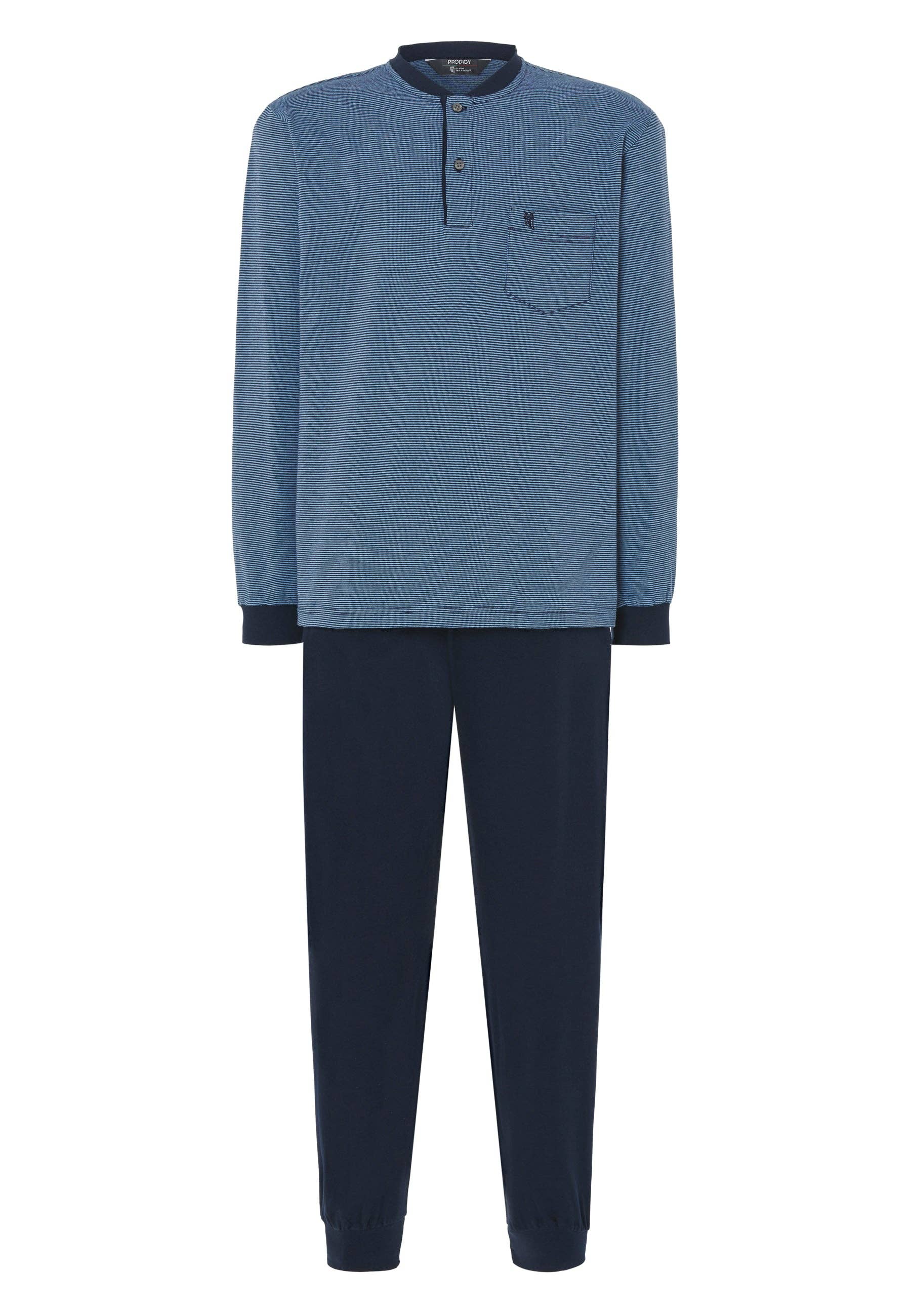 Men's Winter Premium Quilted Pajamas - Blue 55026 for wholesale on Faire