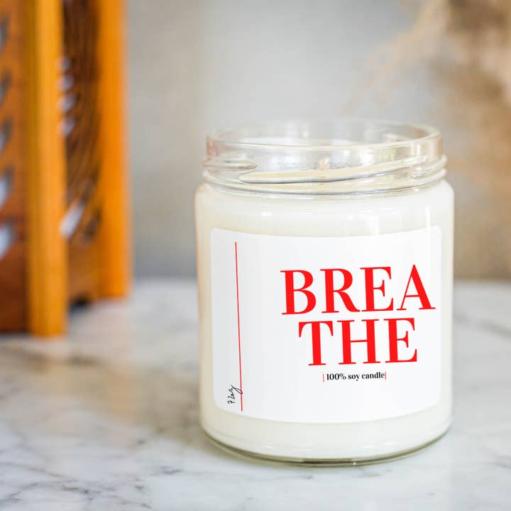 BREATHE SOY CANDLE for wholesale by Oh D'Luxe Candle Company