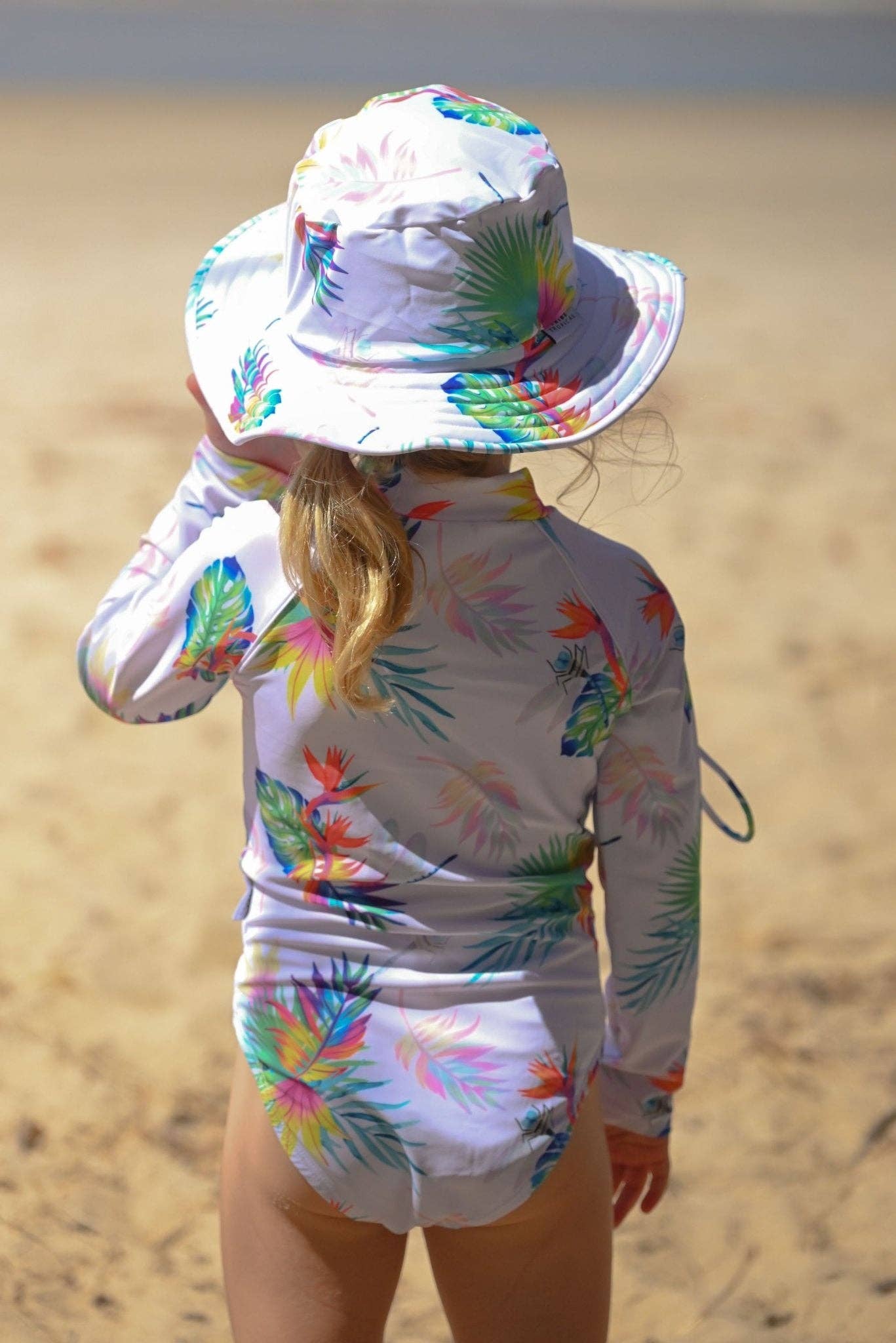 Tribe Tropical - Wholesale One Piece Swimsuit - Kids - Baby / Toddler Swimsuit With Snaps - Arnhem Summer5