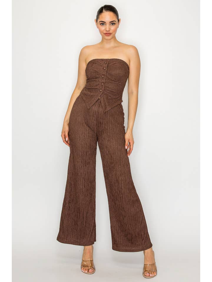 Kimcine - Wholesale Jumpsuit - Women's - KST8513-WOMEN'S SEXY STRAPLESS JUMPSUIT11
