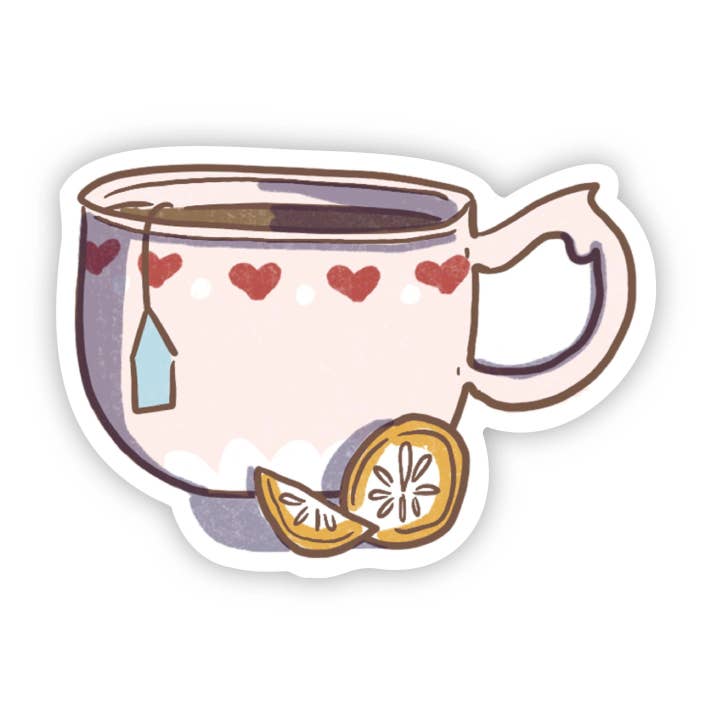 Tea With Lemon Sticker for wholesale by Big Moods