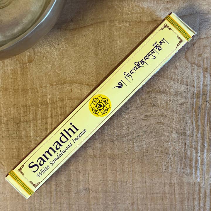 Samadhi White Sandalwood Incense – Tharpa Choeling Nunnery Tibetan Incense (30 Sticks) for wholesale by Buddha-Buddha