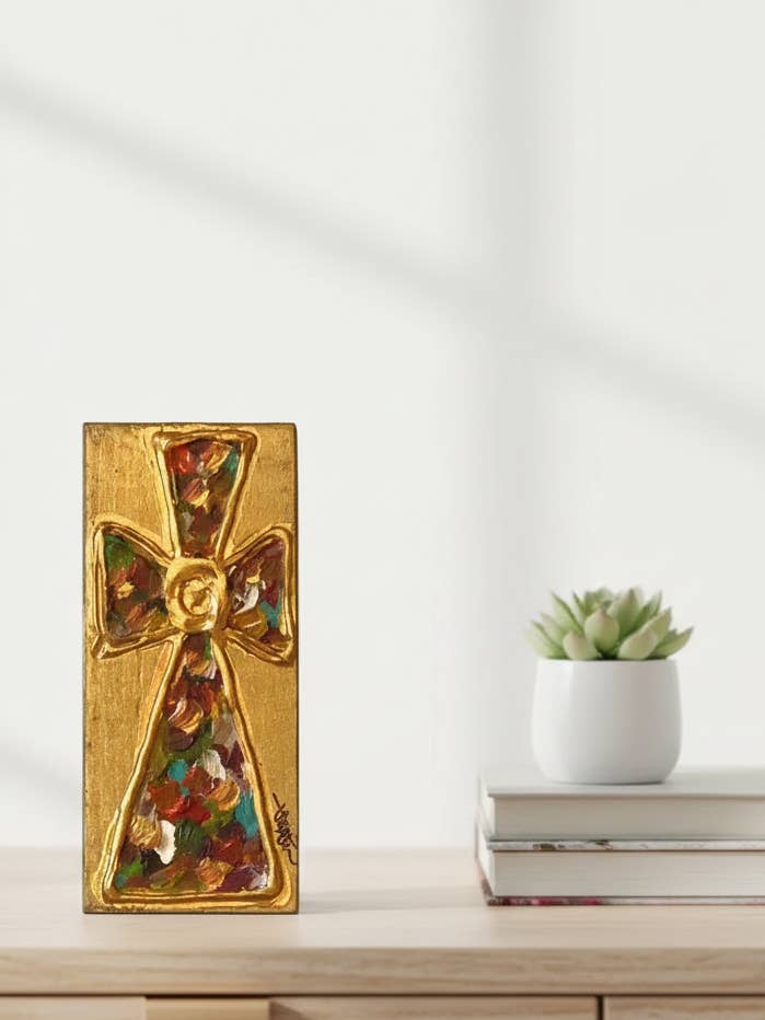 Muti Cross træblok for engroshandel hos Loftin Design Co