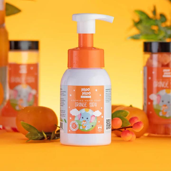 Moo Moo Bath Co - Wholesale Hand Soap/Wash - Kids & Baby - Orange Soda Foaming Hand Soap0