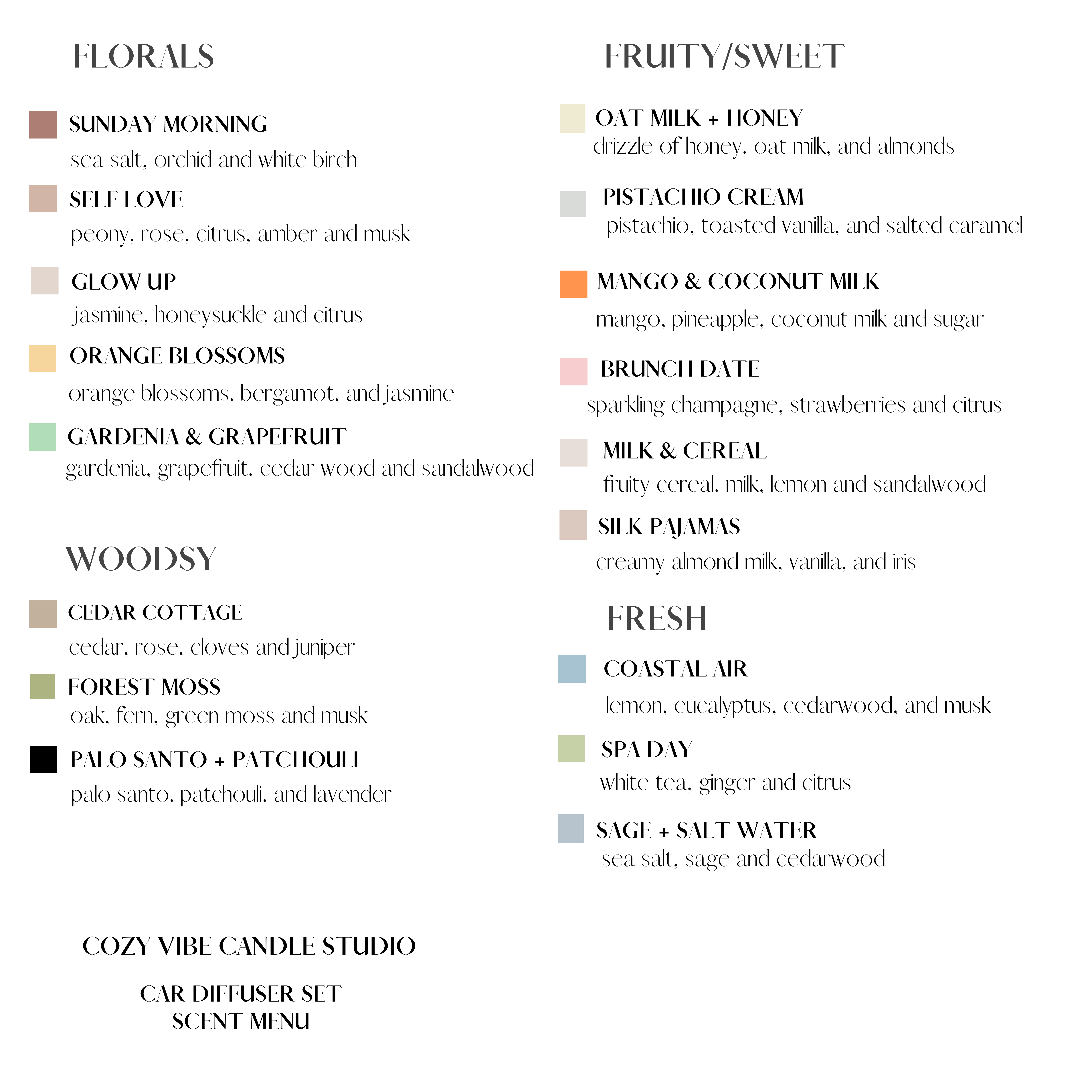 Cozyvibecandlestudio - Wholesale Car Freshener - Unisex - Car Diffusers | Travel Air Fresheners | Fall Scents are here1