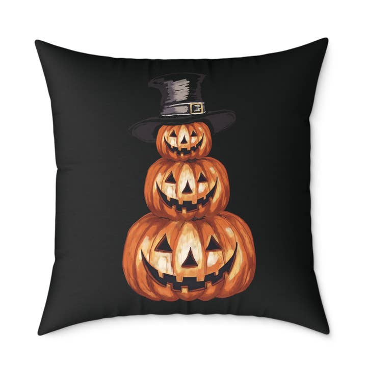 Halloween Jack O' Lantern Pumpa Stapel Kudde för wholesale av Blue Cava