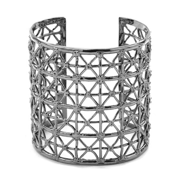 Gasometro manchet sort, bronze belagt med ruthenium for engroshandel hos Co.ro Jewels