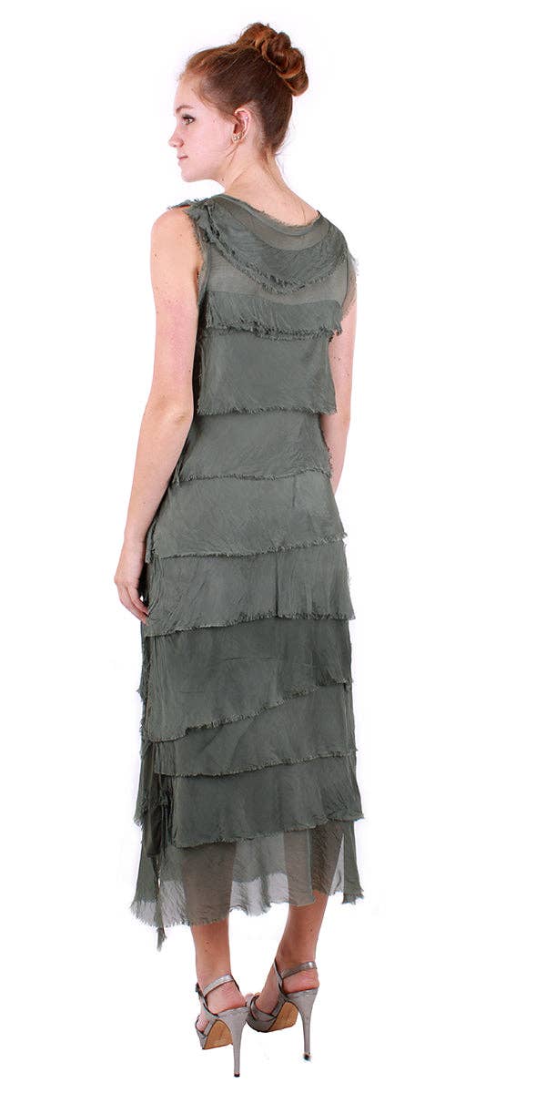 Gigi Moda - Wholesale Dress - Women's - Full Length Ruffle Dress9