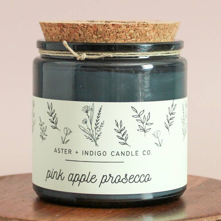Pink Apple Prosecco | Spring Summer Candle for wholesale by Aster + Indigo Candle Co.