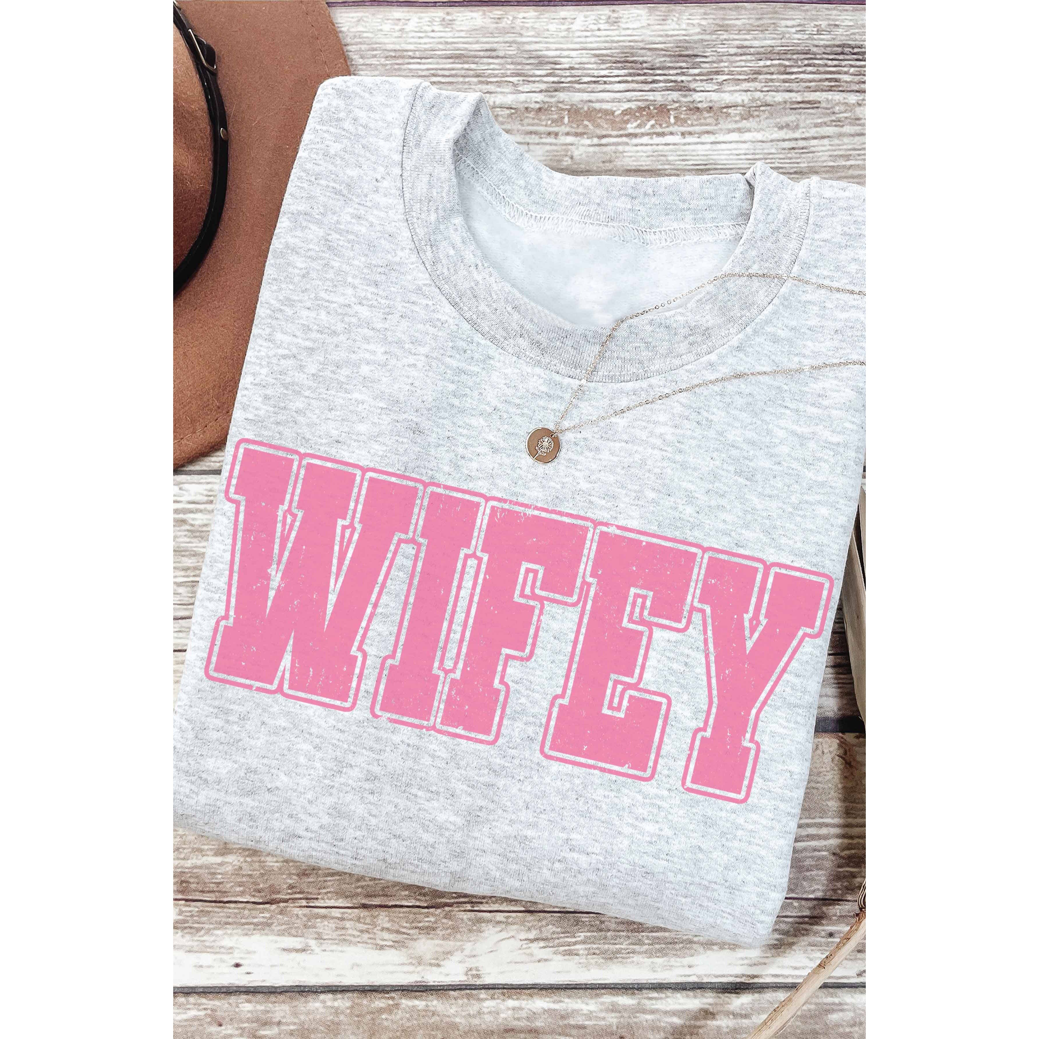 A. BLUSH CO - Vendita all'ingrosso Felpa stampata - Donna - Felpa con grafica WIFEY0