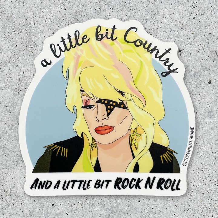 Adhesivo de vinilo «A Little Bit Country» de Dolly Parton para venta al por mayor de Citizen Ruth