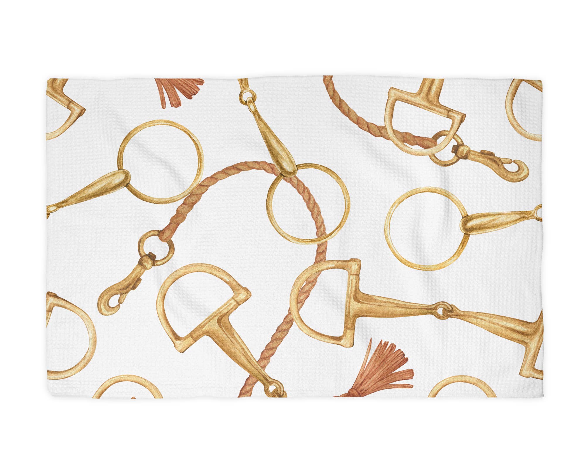 Canary Road - Vente Torchons - Torchon de cuisine Horse Pony Equestrian Tack Waffle Gifts Farm1