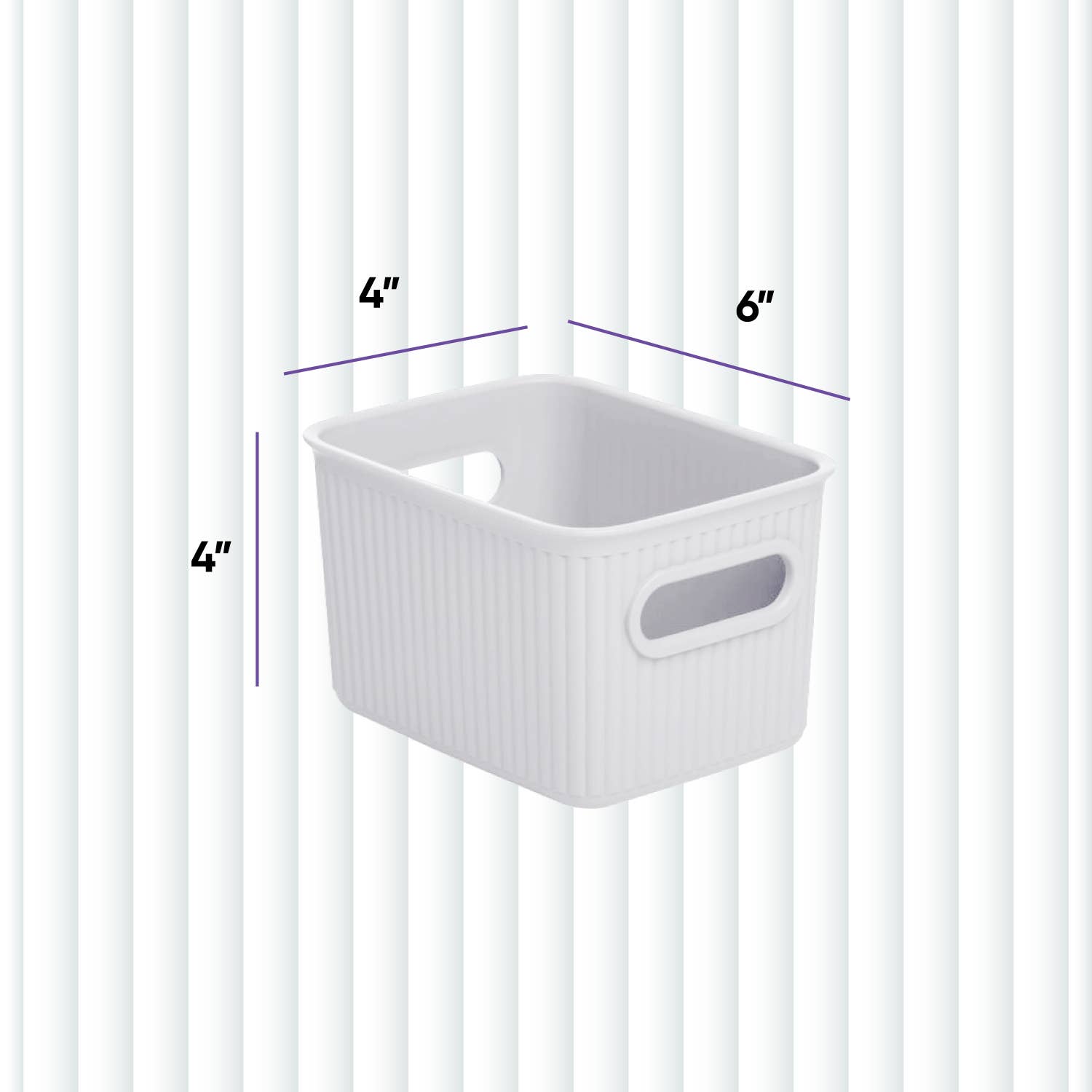 Superio Brand - Wholesale Storage Bin - Ribbed Collection Storage and Organizing Bins, 1.5 Liter-CS9