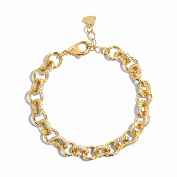 Sami Jewels - Wholesale Schakelarmband - Ronde Pave Link-armband0