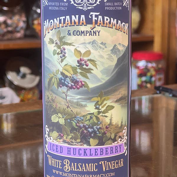 Montana Farmacy - Wholesale Vinegar - Iced White Huckleberry balsamic 375ml Rocky Mountain