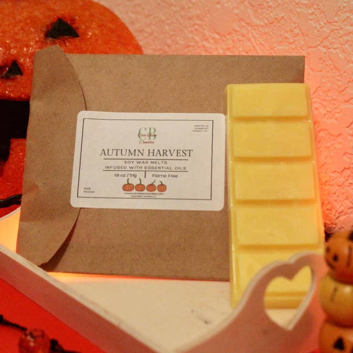 La cire Autumn Harvest fond pour la vente par Coco Bean Candles