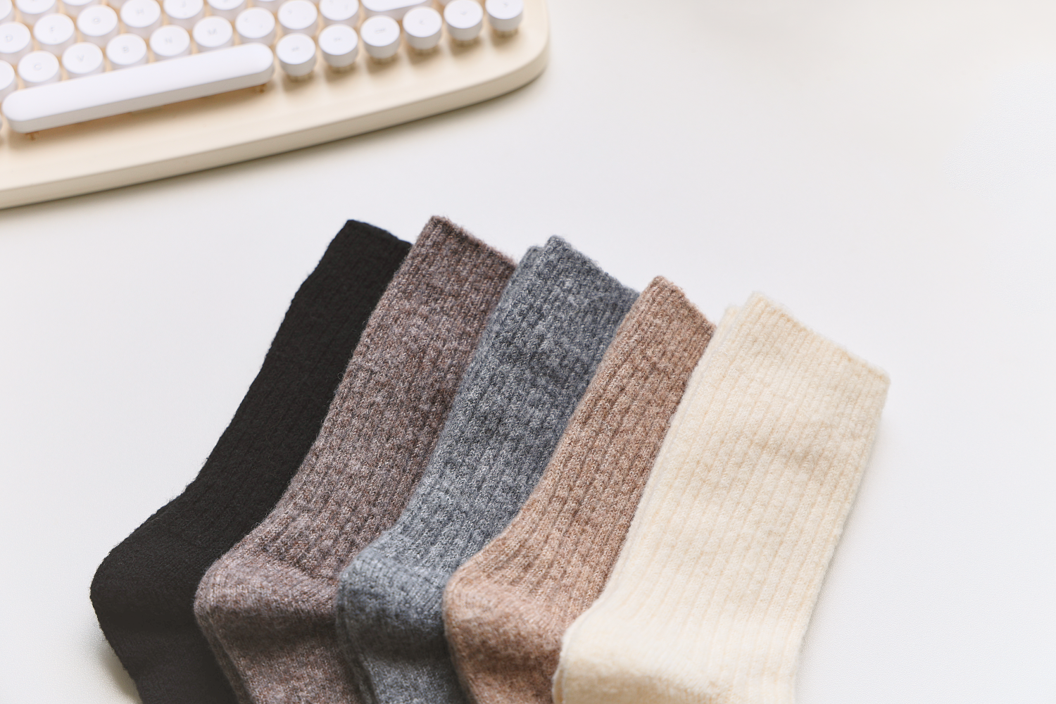 Happy Knits - Wholesale Socks - Women's - Warm Cashmere & Wool Blend Socks – Solid Colors for Winter10