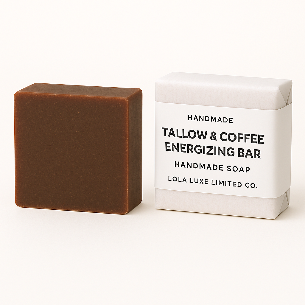 Lola Luxe Limited Co. - Wholesale Bar Soap - Tallow & Coffee Energizing Bar0