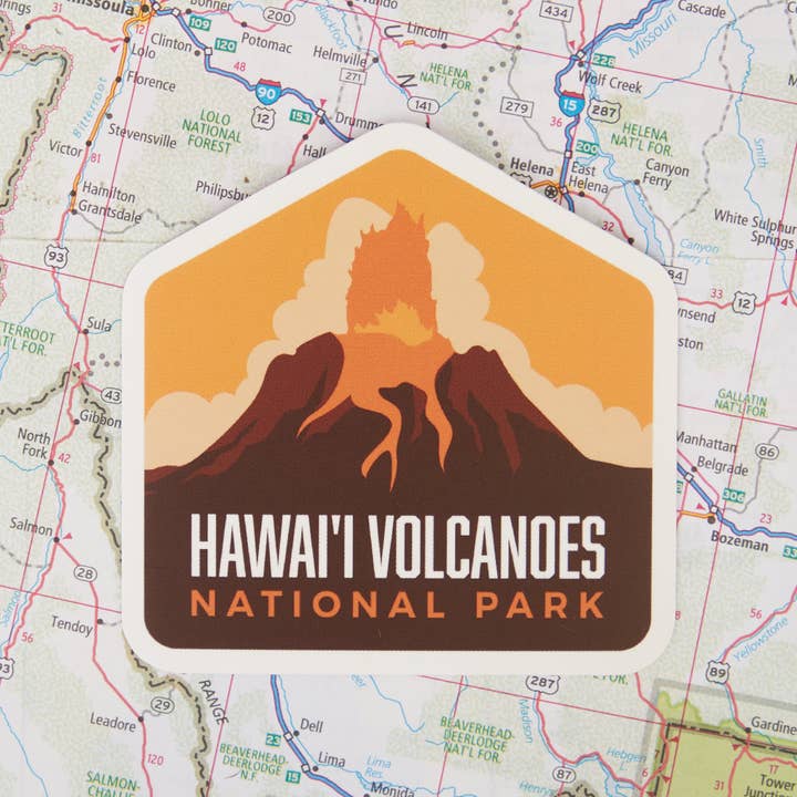 Hawaii Volcanoes National Park Sticker voor wholesale door Vagabond Heart