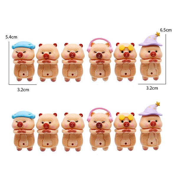 Showcase - Wholesale Figurine Toy - Kids - Capybara Huggers: The Phone Hugging Animals Series 3 Collectable Figurine Blind Bag (1pc)4