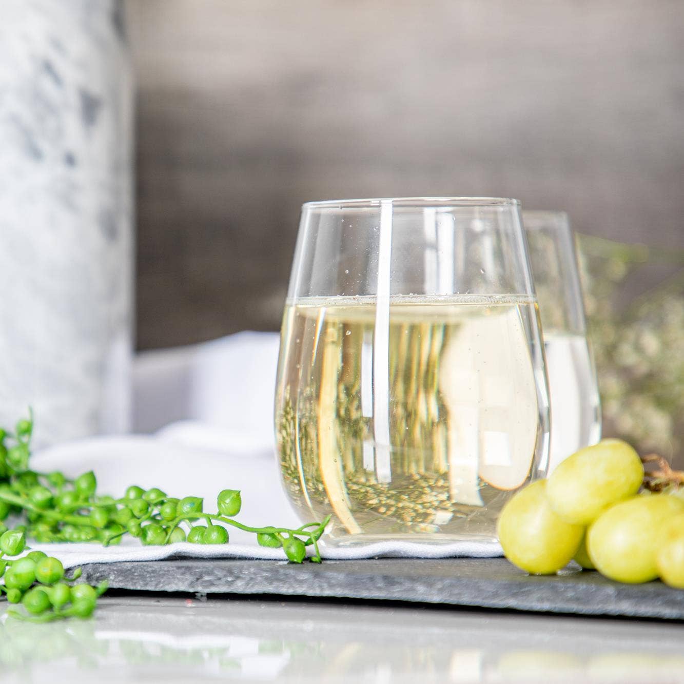 Rinkit Ltd - Vendita all'ingrosso Bicchieri da vino - Calice da vino bianco senza stelo Gaia 360 ml - LAV1