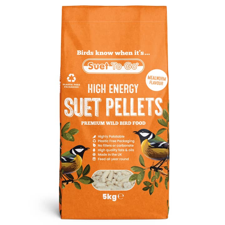 Suet To Go Suet Pellets 5kg - Mealworm | Wild Bird Food for wholesale by Natures Grub