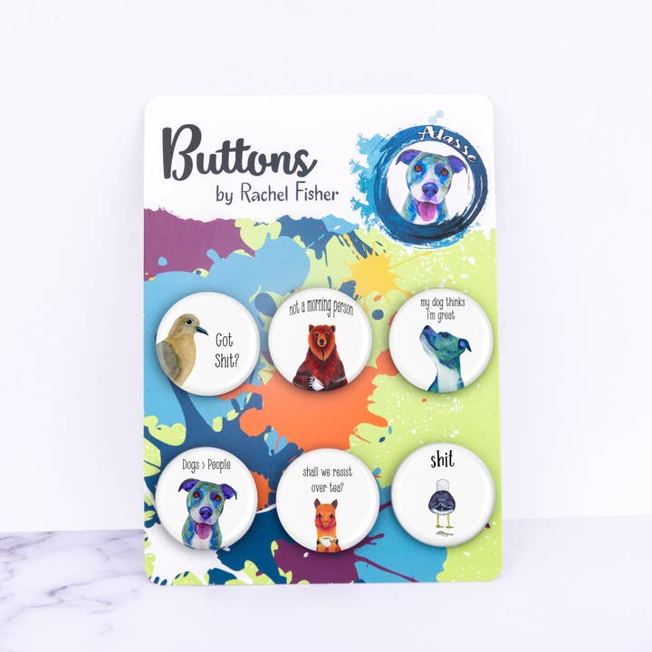 Conjunto de botões Snarky Pinback por atacado de Alasse