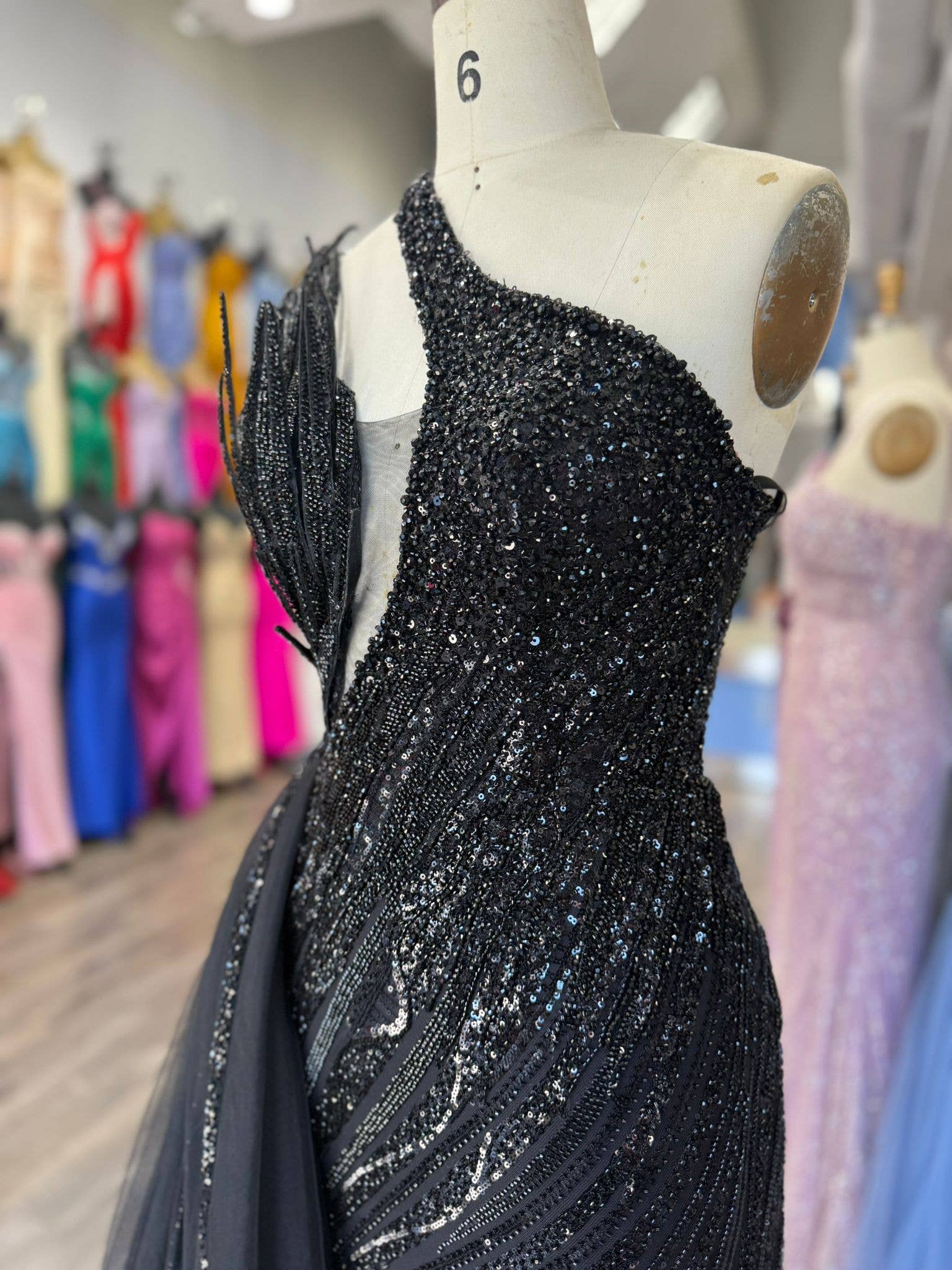 La Veneto - Wholesale Dress - Women's - LAPIS LUXE BEAD GOWN6