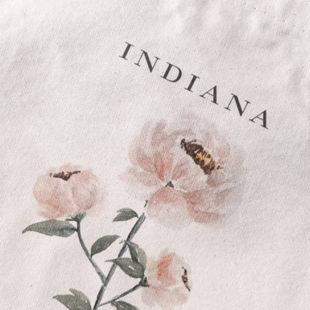 Art and Home co. - Wholesale Tote Bag - Women's - The Peony State Square Cotton Canvas Tote Bag Farmers Market1