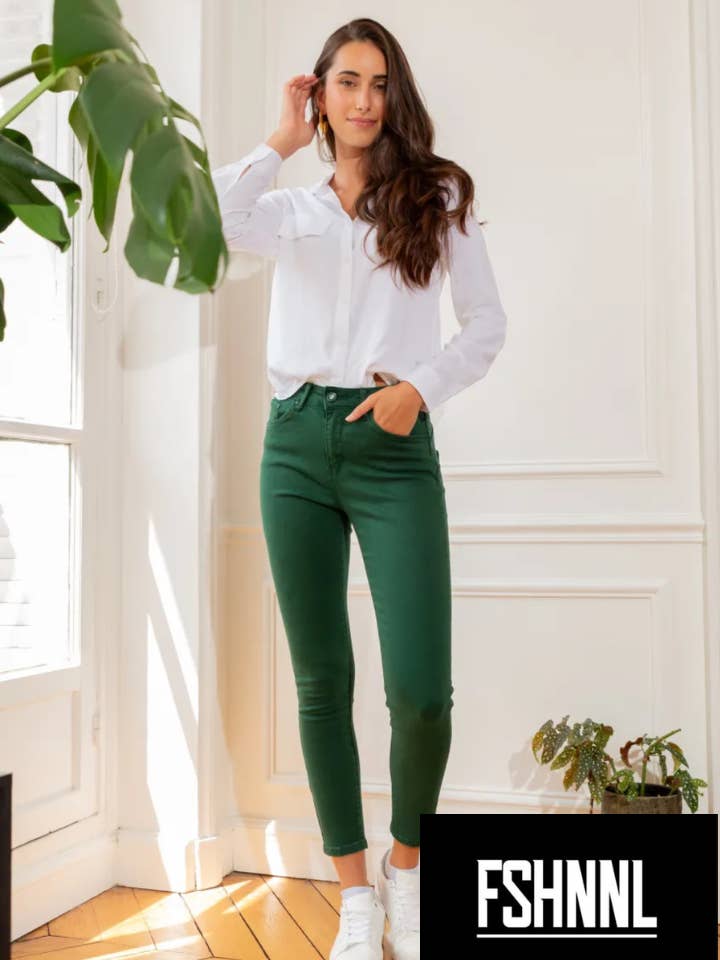 PUSH UP COLOR DEMIN BOTTLE GREEN for wholesale by FSHNNL