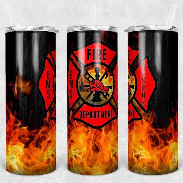 Fire Flames tumbler for wholesale by Countryside Savage