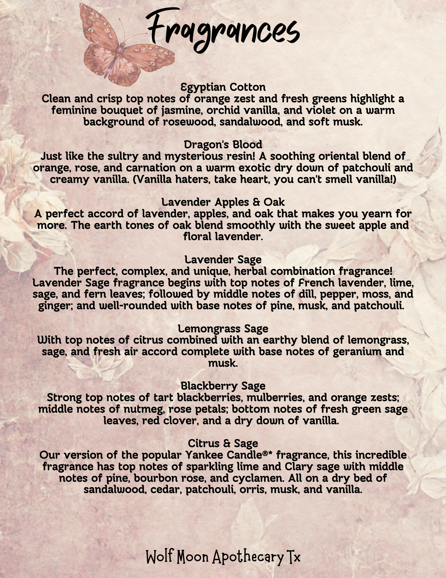 Wolf Moon Apothecary Tx - Vente Huile pour le bain/corps - Huile de Parfum, Corps & Cheveux LUXE | Mélanges de Luxe |14
