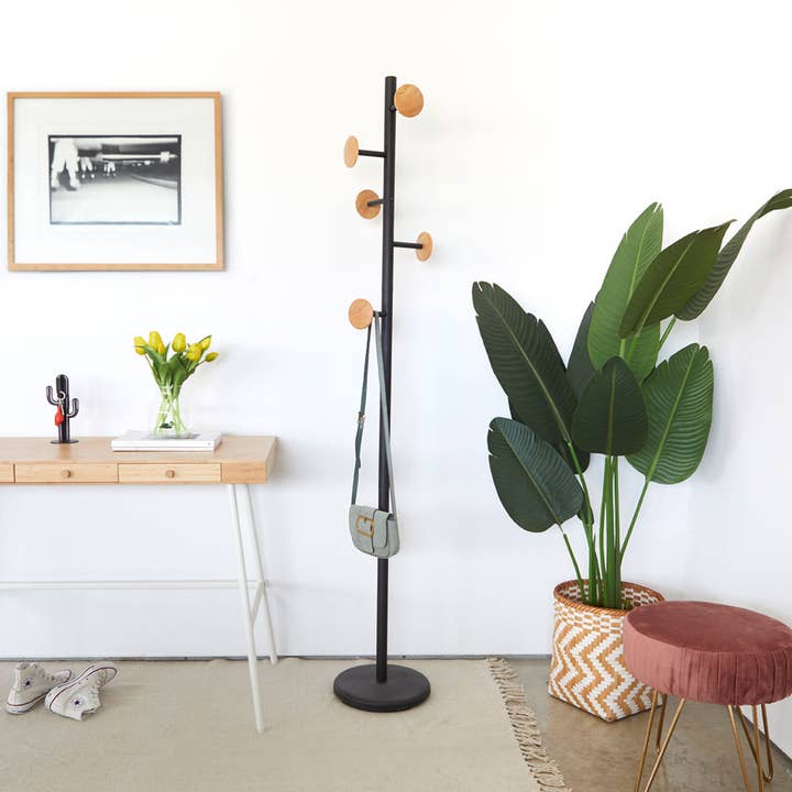 Balvi - Wholesale Coat Rack - Clothes rack, Shiitake Wood, black5