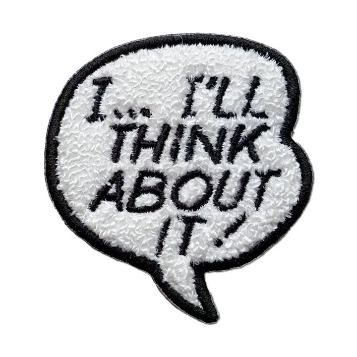 Je...j'y réfléchirai ! par Roy Lichtenstein - Écusson thermocollant pour la vente par Apply Stickers